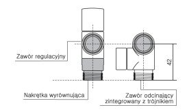 Дистанционная гайка 1/2 Terma хром TGUCR001