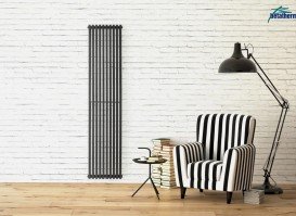 Дизайнерский радиатор Betatherm BQ Quantum 2 200х52,5 см сталь черный BQ 2200/12 9005М 99