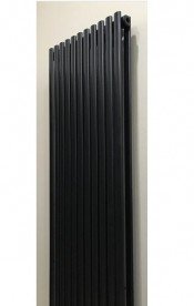 Дизайнерский радиатор Betatherm Ellipse 2 180х44,5 см сталь черный BCV2180/11 9005M 99