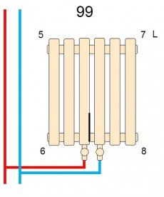 Дизайнерский радиатор Betatherm Terra 180х50,1 см сталь черный TV1 180-501 9005М 99