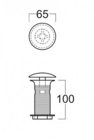 Донный клапан для раковин Simas Frame универсальный хром PH 100