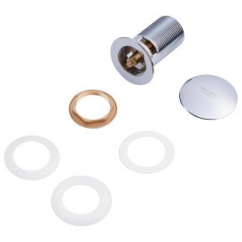 Донный клапан для раковины Kroner KRM C962 с переливом латунь хром CV022944