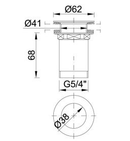 Донный клапан для раковины Styron хром KL-01