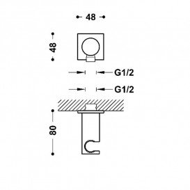 Донний клапан для раковини Tres Click-Clack Simple-Rapid металік чорний 24284010KM