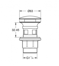 Донный клапан Grohe 40824000