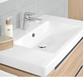 Донний клапан з керамічною кришкою Villeroy & Boch Push-open білий 8L033401