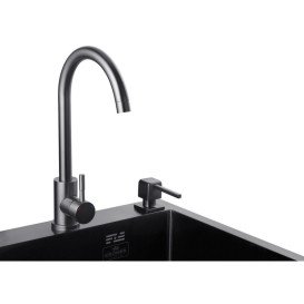 Дозатор для миючого засобу Kroner KRP Spender SCH054 врізний 480 мл чорний CV030015