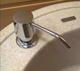 Дозатор для миючого засобу Tres з прихованою ємністю хром 13474110