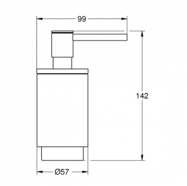 Дозатор для жидкого мыла Grohe Selection матовое стекло/хром 41028000