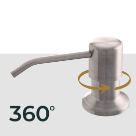 Дозатор для жидкого мыла Sink Quality Simple серый DOZ-g