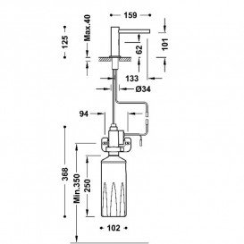 Дозатор для жидкого мыла Tres Electronic электронный 1600 мл хром 39274101