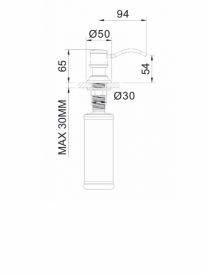 Дозатор рідкого мила виразний Imprese Podzima Zrala бронза ZMK02170830