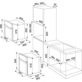 Духова шафа електричний Franke Smart Glass SG 62 M WH / N білий 116.0379.418