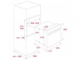 Духова шафа Teka Easy HBB 720 електричний 70 л білий 41560201