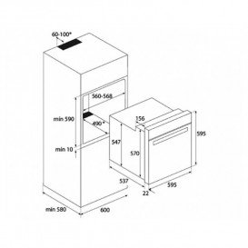 Духова шафа Teka HSB 630 електрична 70 л максі гриль білий 41560133