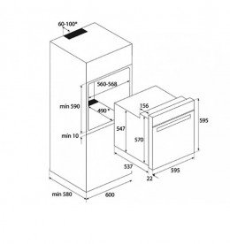 Духова шафа Teka Maestro HLB 830 електричний 70 л з металевою рамкою чорне скло 41560060