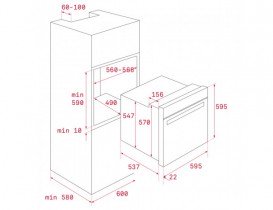 Духова шафа Teka Maestro HLB 849 електричний 70 л з металевою рамкою чорне скло 41560800