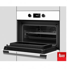 Духовой шкаф Teka Maestro HLC 844 C с функциями микроволновой печи с металлической рамкой белое стекло 40587612