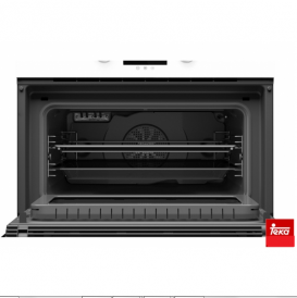 Духовой шкаф Teka Maestro HLC 844 C с функциями микроволновой печи с металлической рамкой белое стекло 40587612