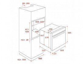 Духова шафа Teka Rustica HRB 6100 ATS електричний 70 л чорний/затемнене срібло 111010007