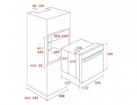 Духовой шкаф Teka Rustica HRB 6300 ATS электрический 70 л черный/затемненное серебро 111010011