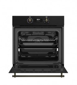 Духова шафа Teka Rustica HRB 6400 AT електричний 70 л чорний/латунь 111010014