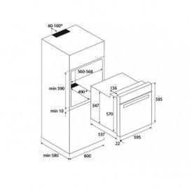 Духовой шкаф Teka Total HSB 610 электрический 70 л белый 41560111