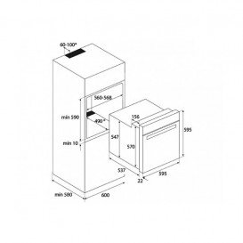 Духовой шкаф Teka Total HSB 630 электрический 70 л черный 41560130