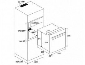 Духовой шкаф Teka Total HSB 630 P электрический 70 л черный 41566050