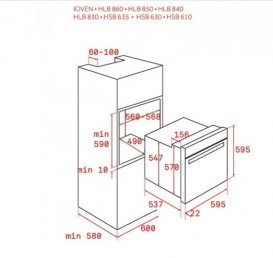 Духова шафа Teka UrbanColor HLB 8600 електричний 70 л сірий камінь 111000011