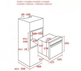 Духовой шкаф Teka UrbanColor HLB 8600 электрический 70 л черное стекло 111000010