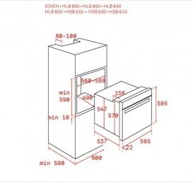 Духова шафа Teka UrbanColor HLB 8600 P електричний 70 л сірий камінь 111000015