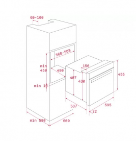 Духова шафа Teka UrbanColor HLC 8400 електричний 44 л чорне скло 111130003