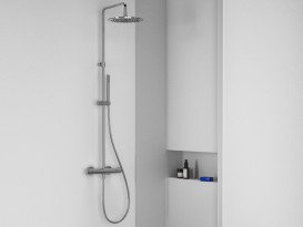 Душевая стойка Ravak Espirit с термостатическим смесителем хром X070494