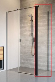 Душевая боковая стенка Radaway Nes 8 Black S2 75 см черный/прозрачное стекло 10080075-54-01