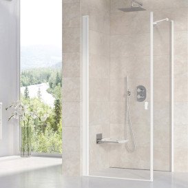 Душова бічна стінка Ravak Chrome CPS 100 профіль білий матовий скло transparent 9QVA0E00Z1