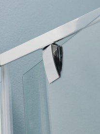 Душевая дверь Kolpa-San Luna TVO/S 90/CH 90х190 см профиль серебряный/прозрачное стекло 534210