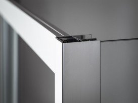 Душевая дверь Kolpa-San Pulsar TV2D/S 100/K-R 100х200 см правая профиль серебряный/прозрачное стекло 513000