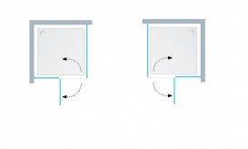 Душові двері Kolpa-San Taurus TV 120/K-L ліва 120х200 см профіль хром/прозоре скло 514720
