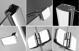 Душевая дверь Radaway Fuenta DWJ 120 правая хром/стекло графит 381016-05NR