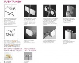 Душевая дверь Radaway Fuenta New DWJ 90 левая хром/прозрачное стекло 384013-01-01L