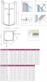 Душові двері Radaway Fuenta New KDD 100 права хром / прозоре скло 384062-01-01R