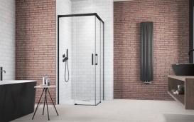 Душевая дверь Radaway Idea Black KDD 80 левая чёрный/прозрачное стекло 387061-54-01L