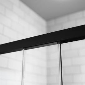 Душевая дверь Radaway Idea Black KDJ+S 120х200.5 см раздвижная левая черный/прозрачное стекло 10116120-54-01L