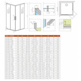 Душові двері Radaway Idea KDD 120 права хром / прозоре скло 387064-01-01R