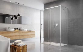 Душевая дверь Radaway Idea KDJ+S 130х200.5 см раздвижная правая хром/прозрачное стекло 10116130-01-01R