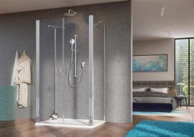 Душові двері Radaway Nes 8 DWD+2S 80х200 см орна хром/прозоре скло 10082180-01-01