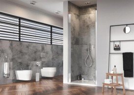 Душові двері Radaway Nes DWJ I 90 ліва профіль хром прозоре скло 10026090-01-01L