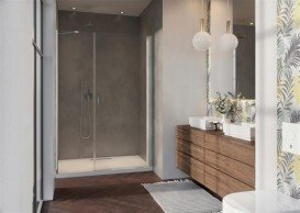 Душові двері Radaway Nes DWS 130 права профіль хром прозоре скло 10028130-01-01R