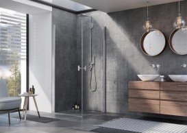 Душові двері Radaway Nes KDD I 80 права профіль хром прозоре скло 10021080-01-01R